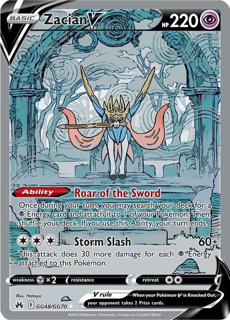 Image for Zacian V (GG48/GG70) [Crown Zenith: Galarian Gallery] - Pokemon