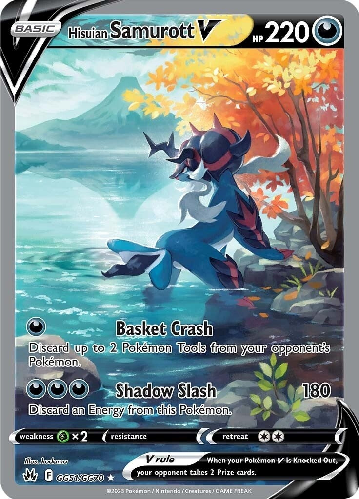 Image for Hisuian Samurott V (GG51/GG70) [Crown Zenith: Galarian Gallery] - Pokemon