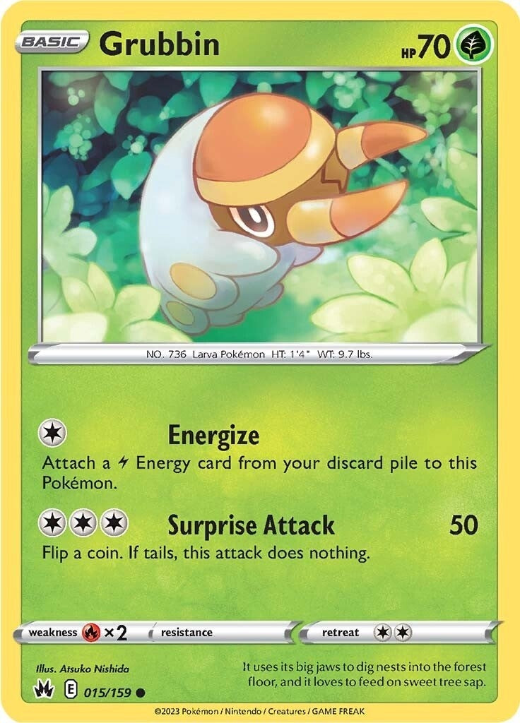 Image for Grubbin (015/159) [Crown Zenith] - Pokemon