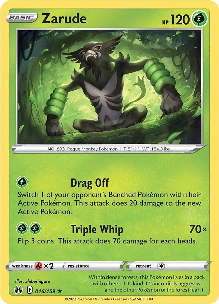 Image for Zarude (016/159) [Crown Zenith] - Pokemon