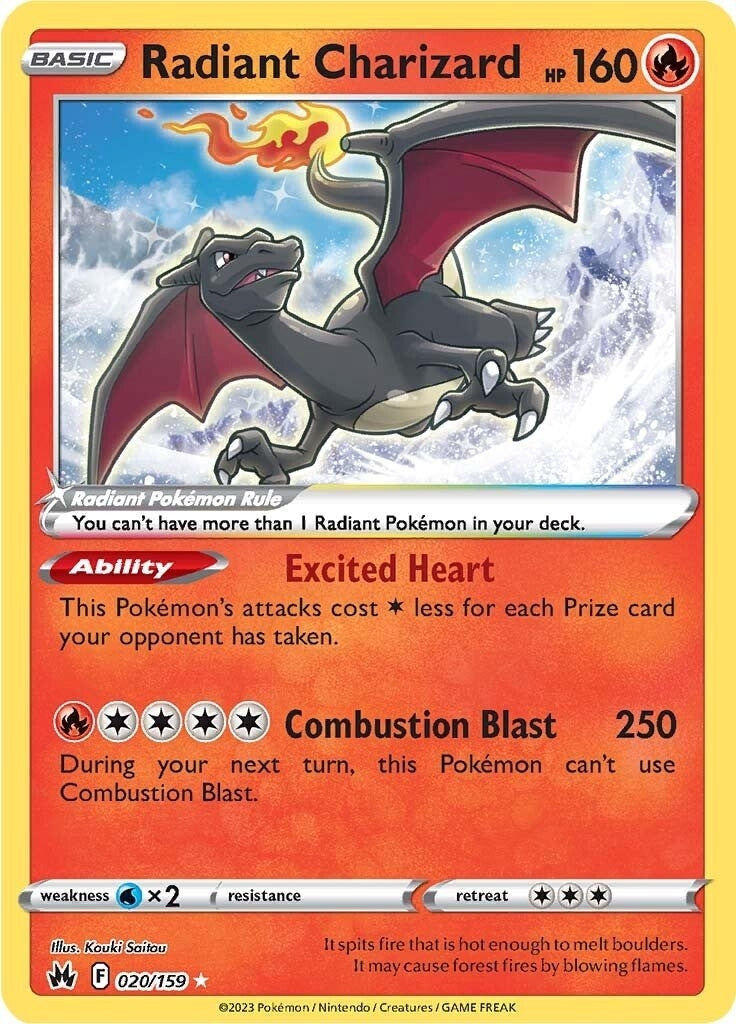 Image for Radiant Charizard (020/159) [Crown Zenith] - Pokemon