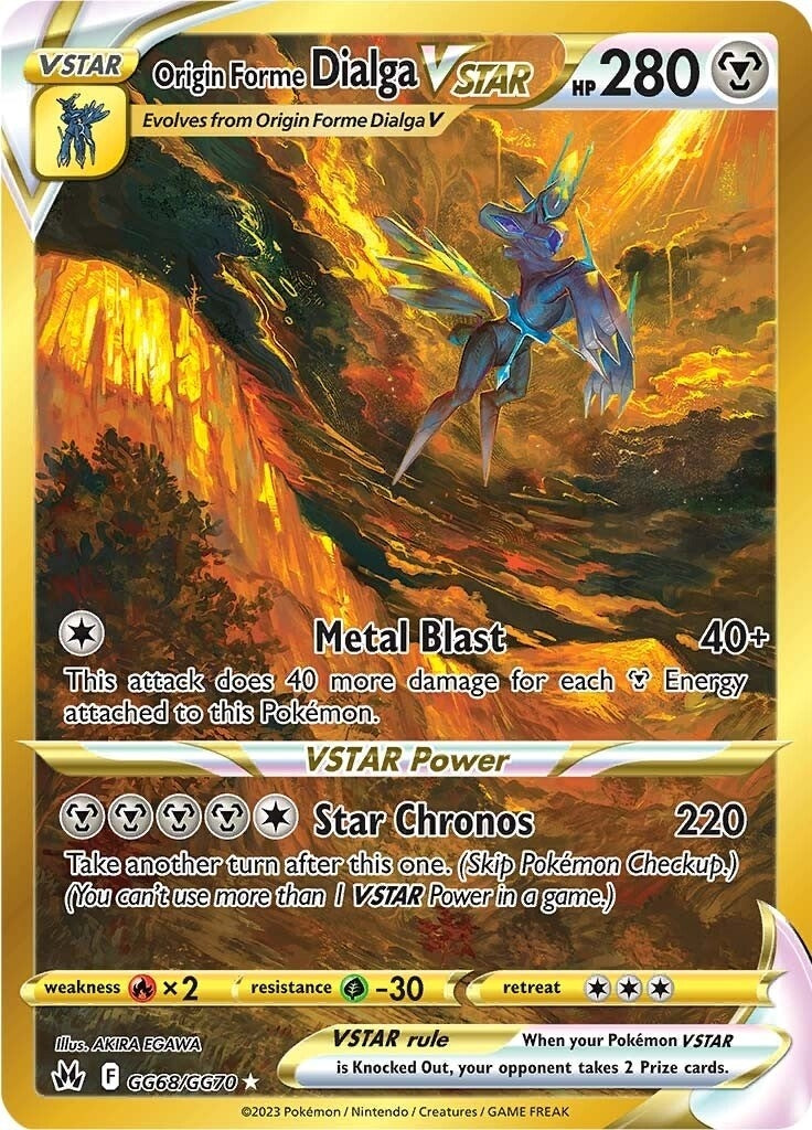 Image for Origin Forme Dialga VSTAR (Secret) (GG68/GG70) [Crown Zenith: Galarian Gallery] - Pokemon