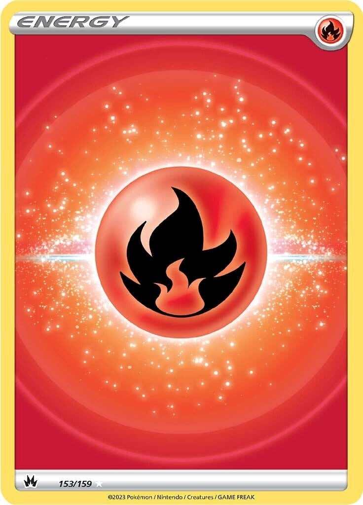 Image for Fire Energy (Texture Full Art) (153/159) [Crown Zenith] - Pokemon