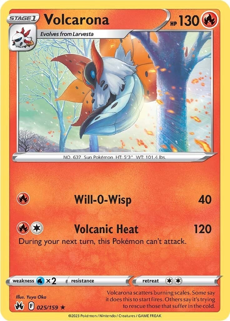 Image for Volcarona (025/159) [Crown Zenith] - Pokemon