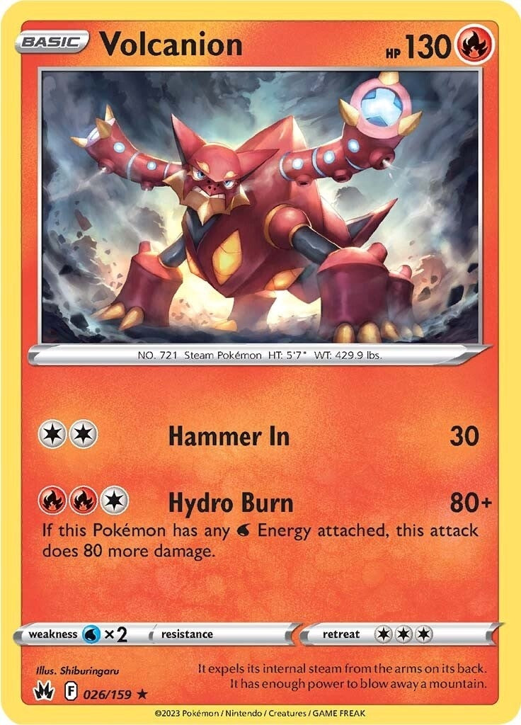 Image for Volcanion (026/159) [Crown Zenith] - Pokemon