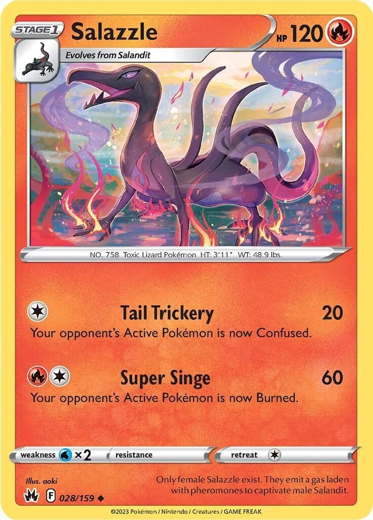 Image for Salazzle (028/159) [Crown Zenith] - Pokemon