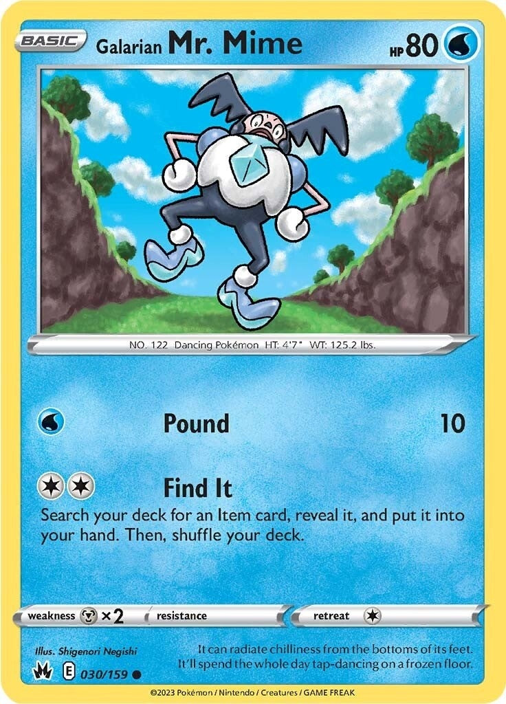 Image for Galarian Mr. Mime (030/159) [Crown Zenith] - Pokemon