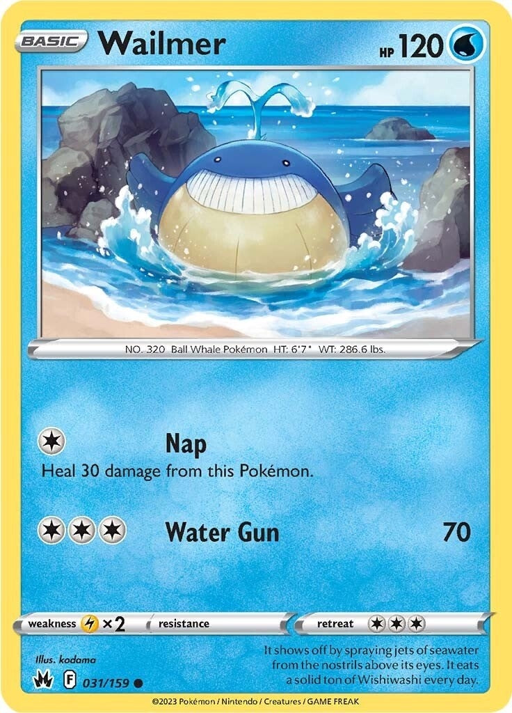 Image for Wailmer (031/159) [Crown Zenith] - Pokemon