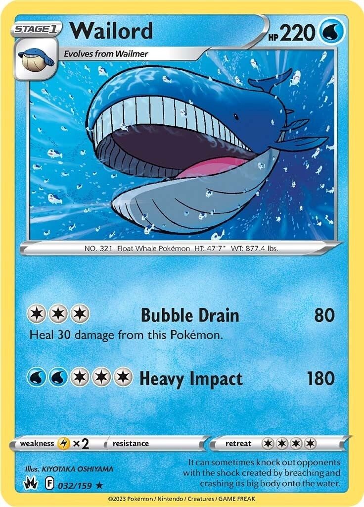 Image for Wailord (032/159) [Crown Zenith] - Pokemon