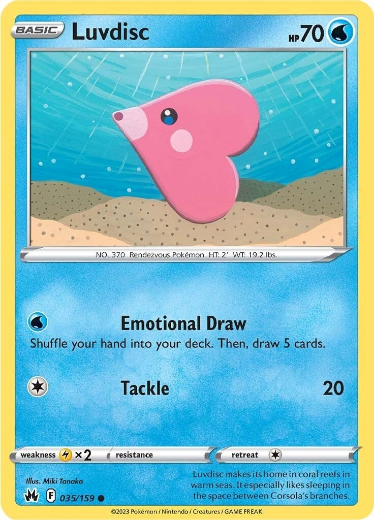Image for Luvdisc (035/159) [Crown Zenith] - Pokemon
