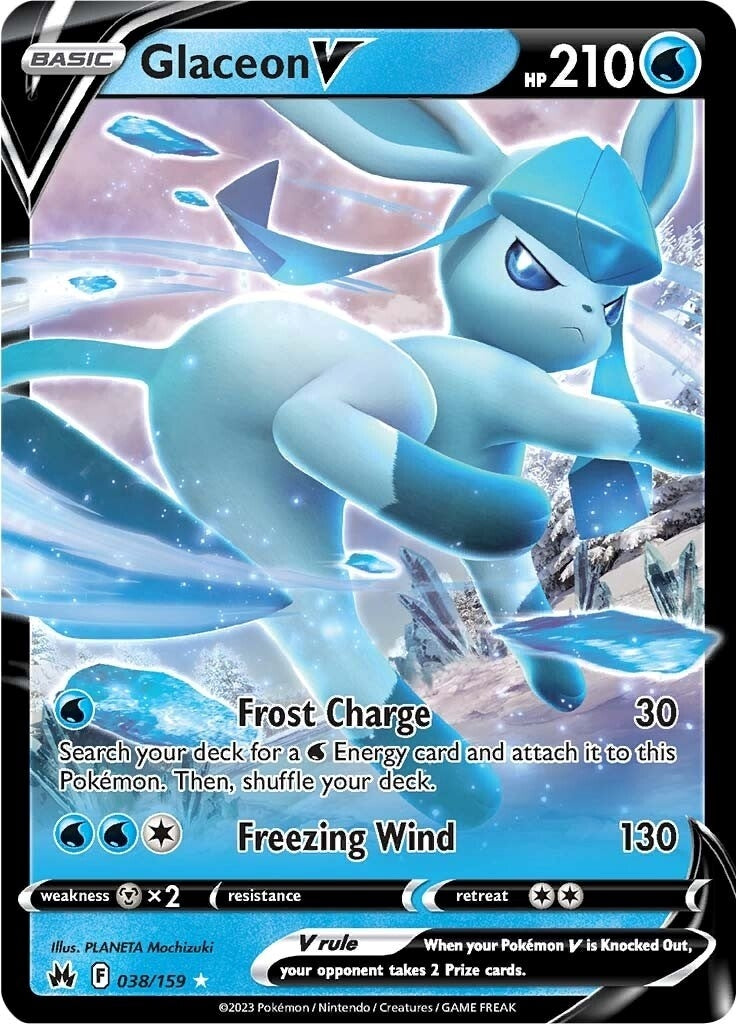 Image for Glaceon V (038/159) [Crown Zenith] - Pokemon