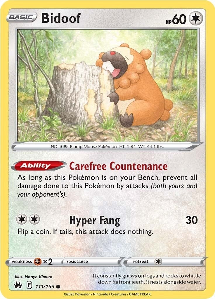 Image for Bidoof (111/159) [Crown Zenith] - Pokemon
