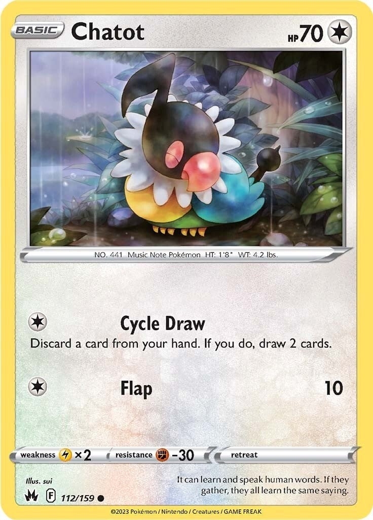 Image for Chatot (112/159) [Crown Zenith] - Pokemon