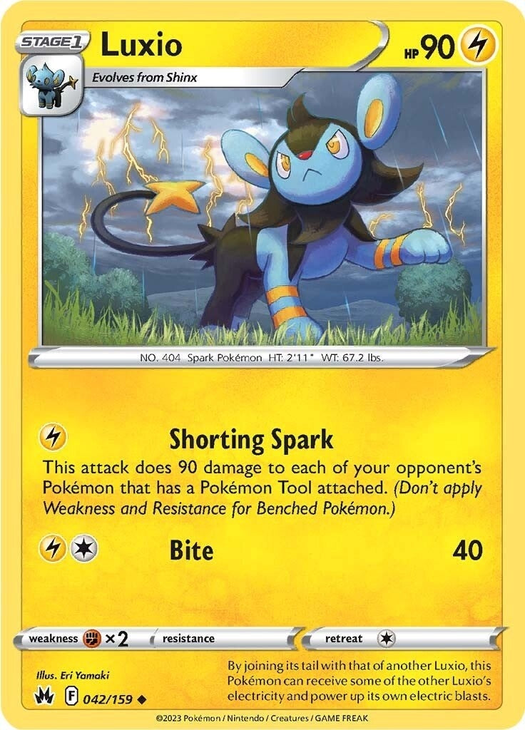 Image for Luxio (42) (042/159) [Crown Zenith] - Pokemon