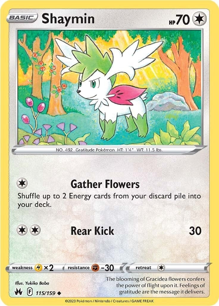 Image for Shaymin (115/159) [Crown Zenith] - Pokemon
