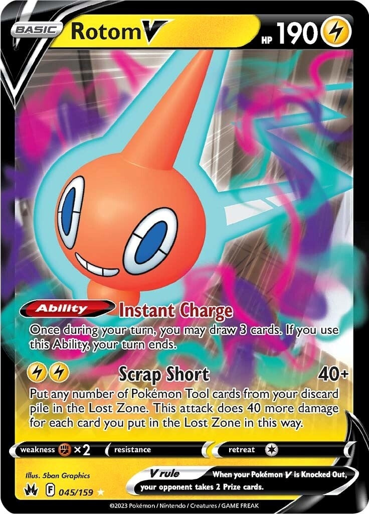 Image for Rotom V (045/159) [Crown Zenith] - Pokemon