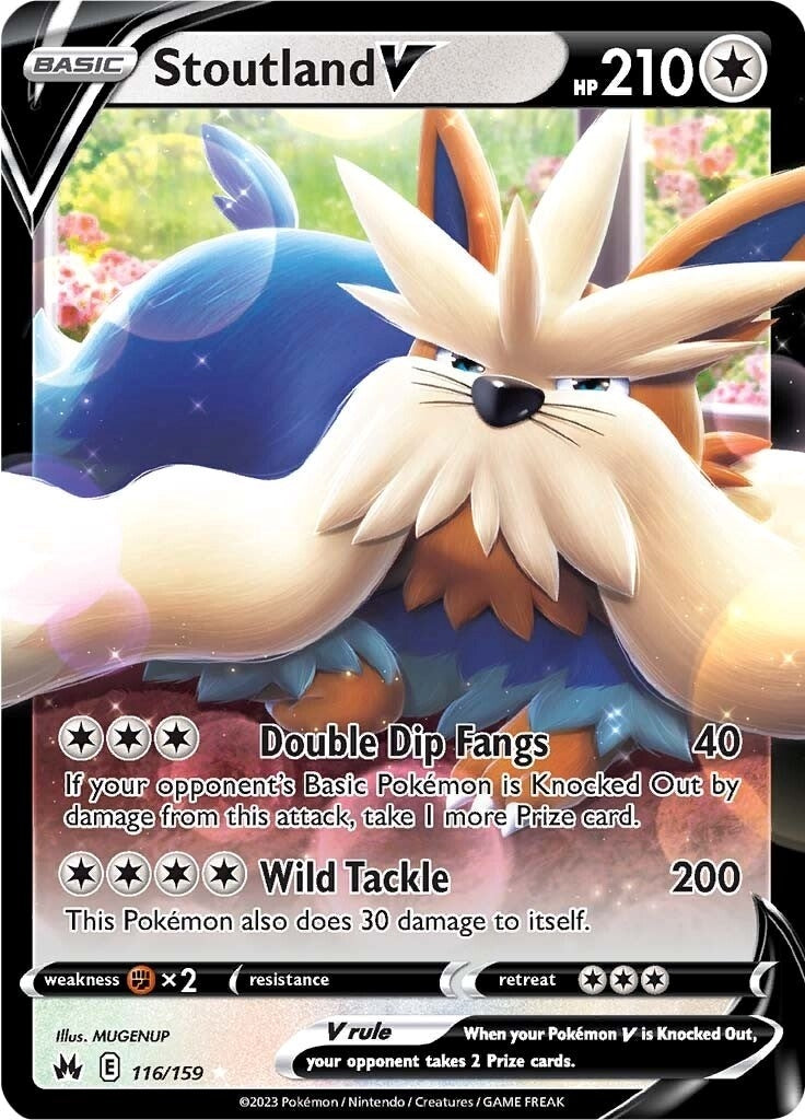 Image for Stoutland V (116/159) [Crown Zenith] - Pokemon