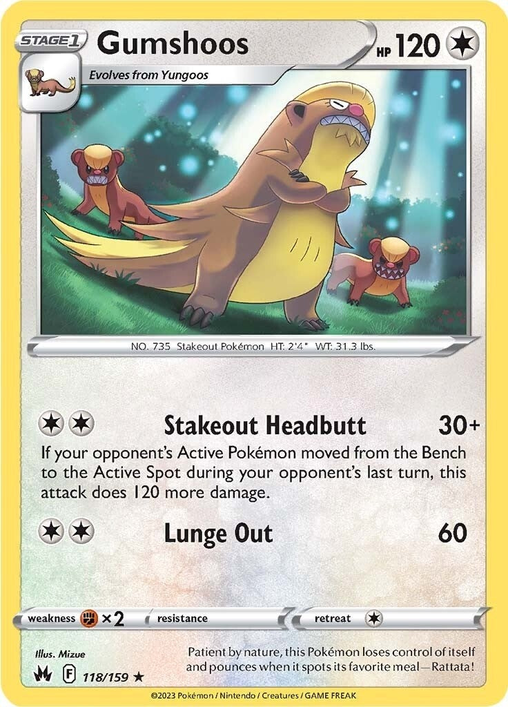 Image for Gumshoos (118/159) [Crown Zenith] - Pokemon