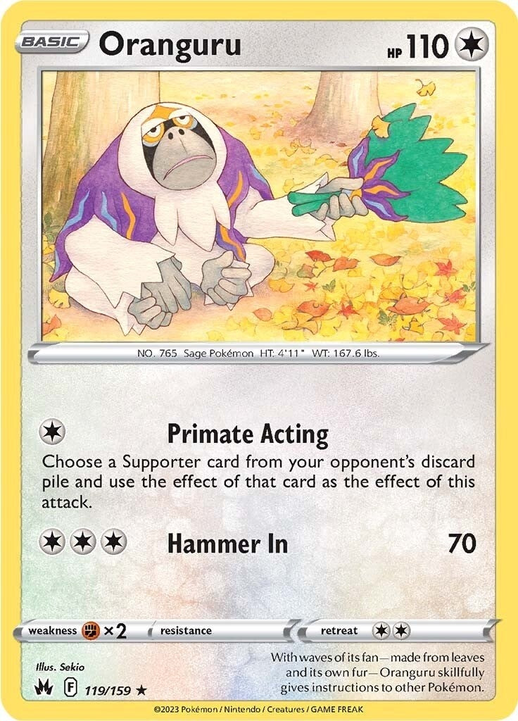 Image for Oranguru (119/159) [Crown Zenith] - Pokemon