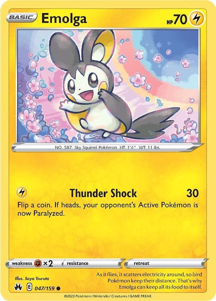 Image for Emolga (047/159) [Crown Zenith] - Pokemon