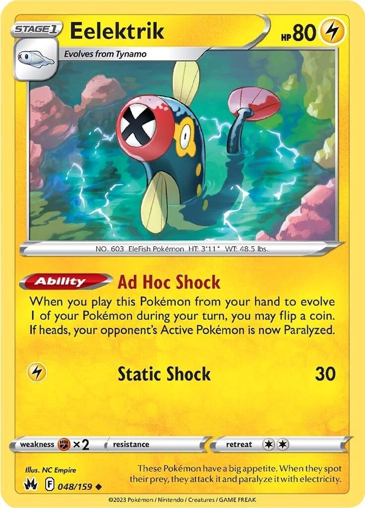 Image for Eelektrik (048/159) [Crown Zenith] - Pokemon