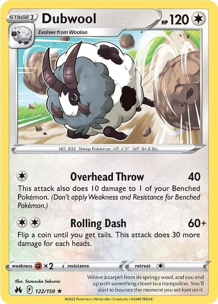 Image for Dubwool (122/159) [Crown Zenith] - Pokemon