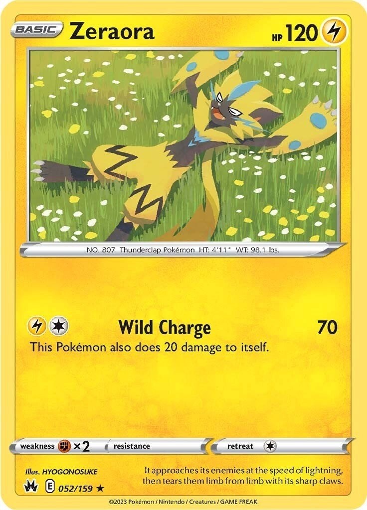 Image for Zeraora (052/159) [Crown Zenith] - Pokemon