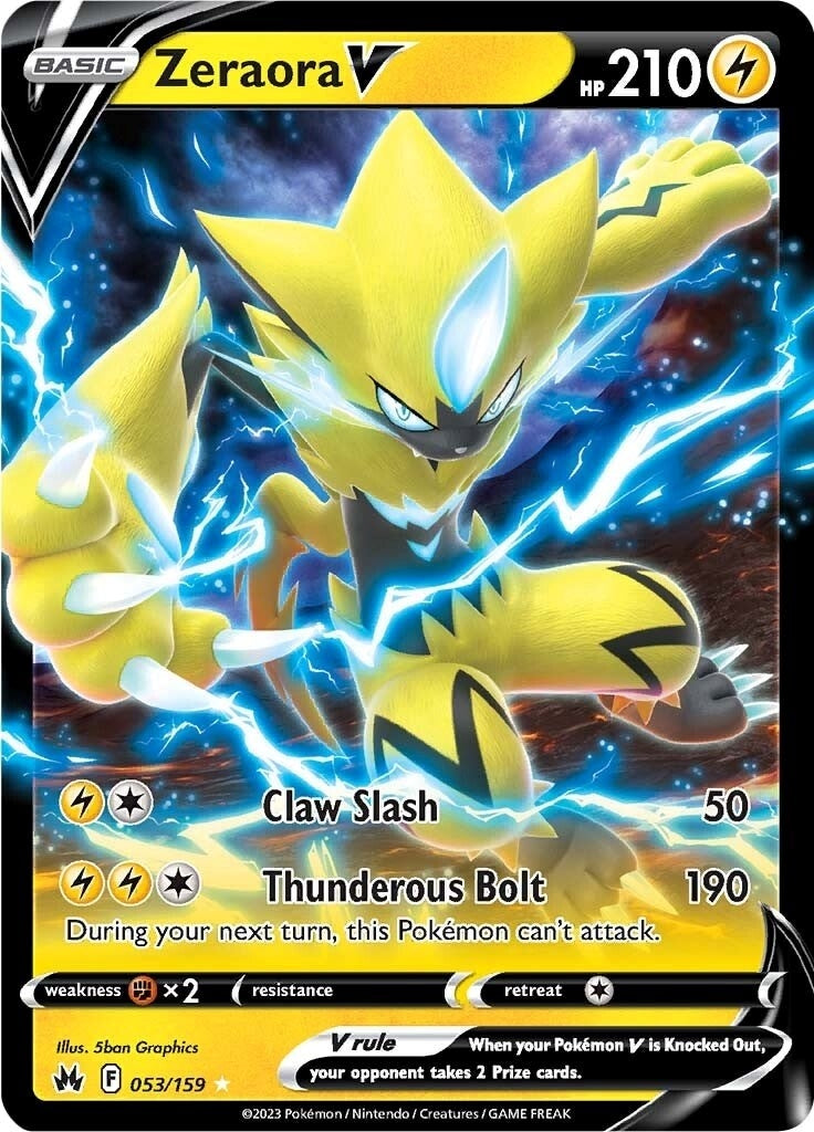 Image for Zeraora V (053/159) [Crown Zenith] - Pokemon