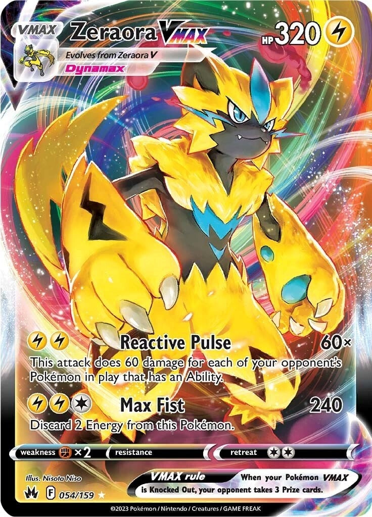 Image for Zeraora VMAX (054/159) [Crown Zenith] - Pokemon
