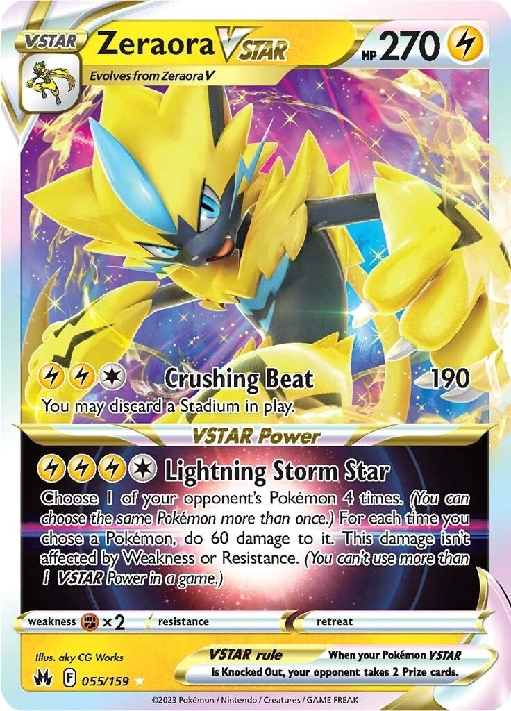 Image for Zeraora VSTAR (055/159) [Crown Zenith] - Pokemon