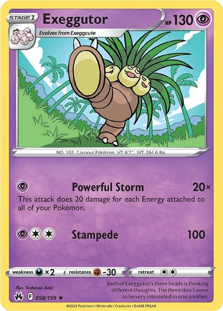 Image for Exeggutor (058/159) [Crown Zenith] - Pokemon