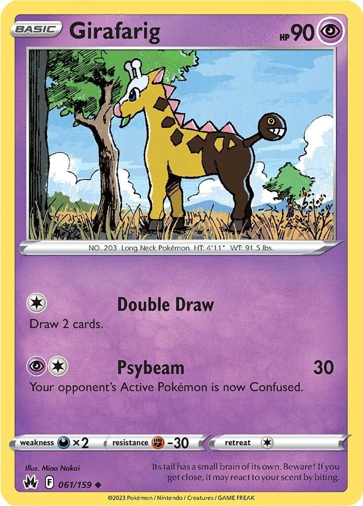 Image for Girafarig (061/159) [Crown Zenith] - Pokemon