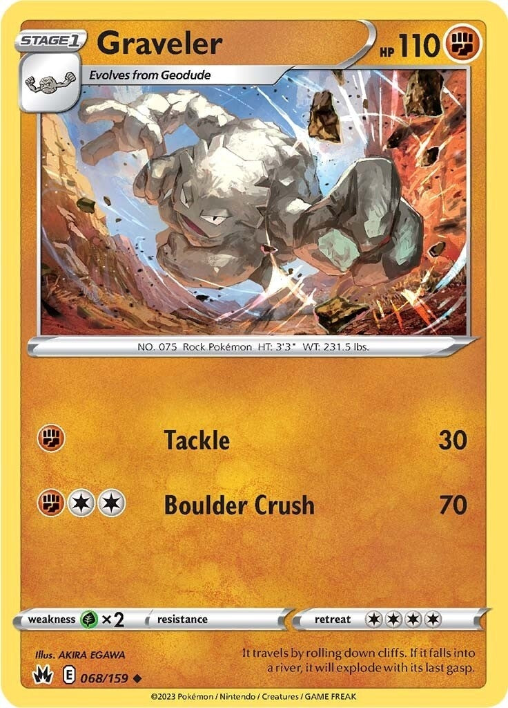Image for Graveler (068/159) [Crown Zenith] - Pokemon