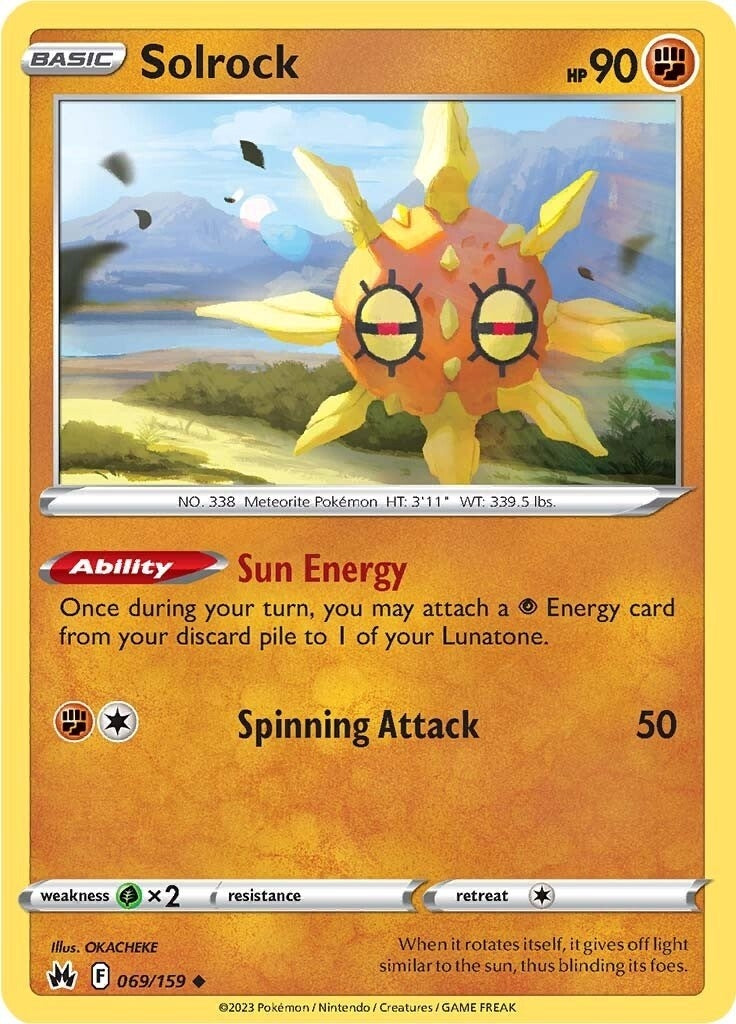 Image for Solrock (069/159) [Crown Zenith] - Pokemon