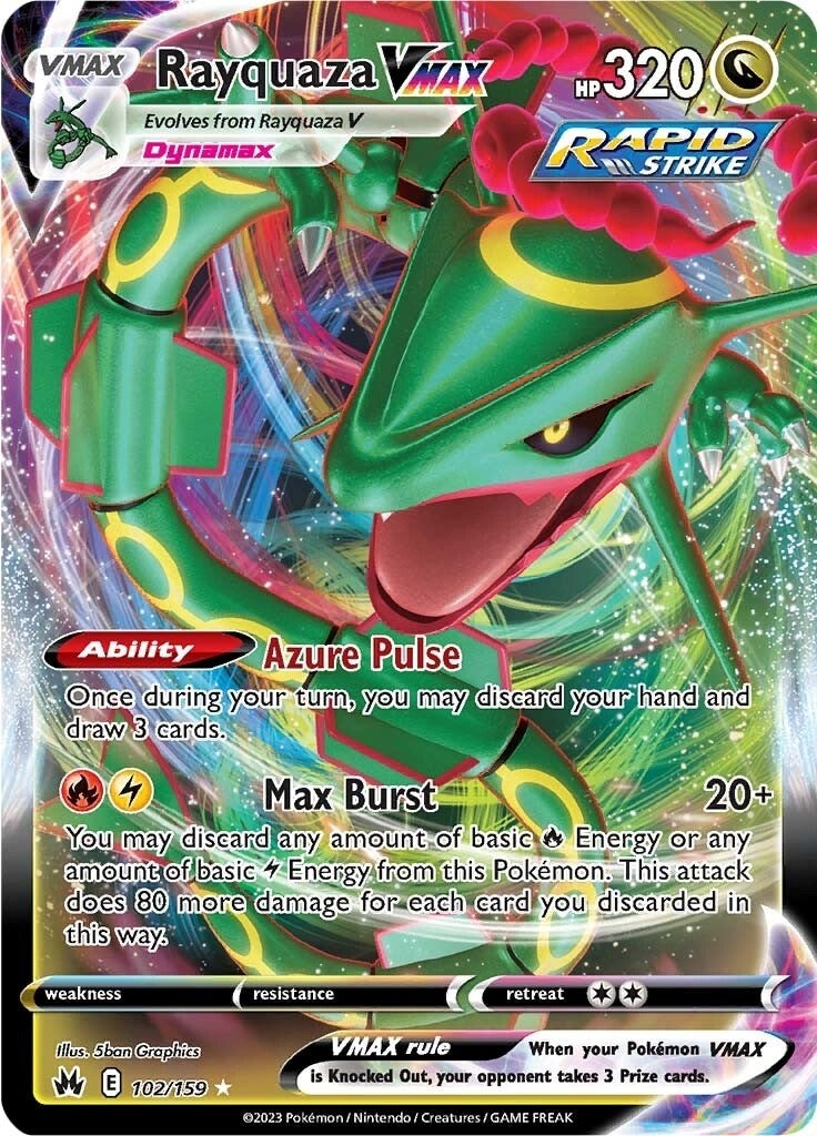 Image for Rayquaza VMAX (102) (102/159) [Crown Zenith] - Pokemon