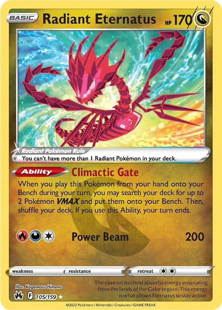 Image for Radiant Eternatus (105/159) [Crown Zenith] - Pokemon