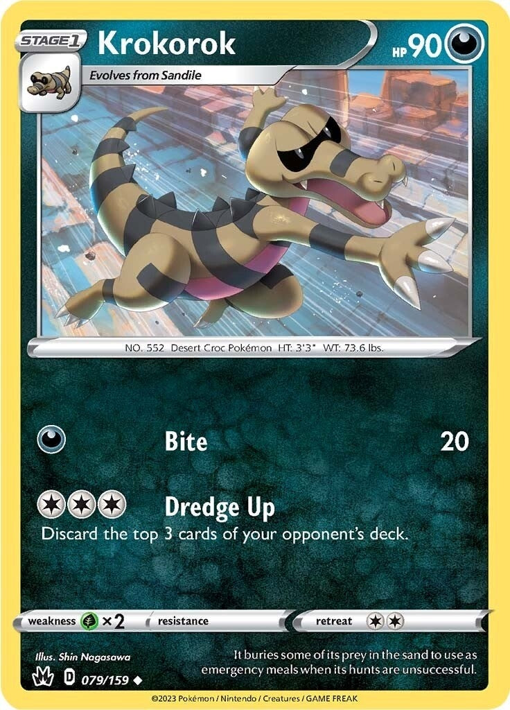 Image for Krokorok (079/159) [Crown Zenith] - Pokemon