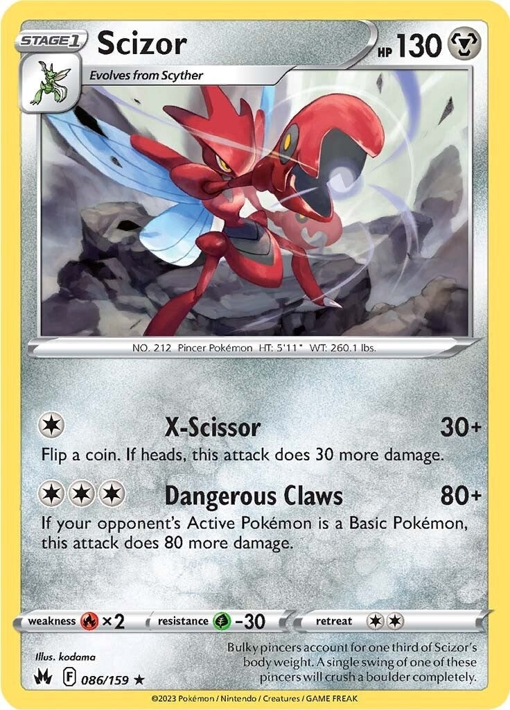Image for Scizor (086/159) [Crown Zenith] - Pokemon