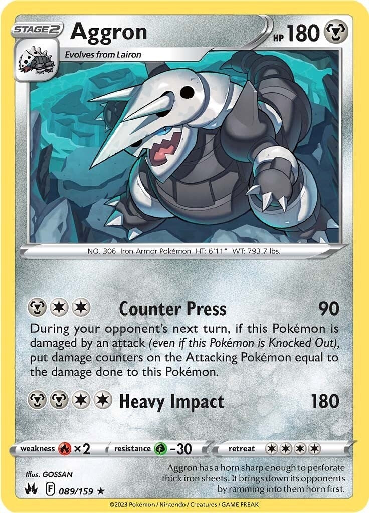 Image for Aggron (089/159) [Crown Zenith] - Pokemon