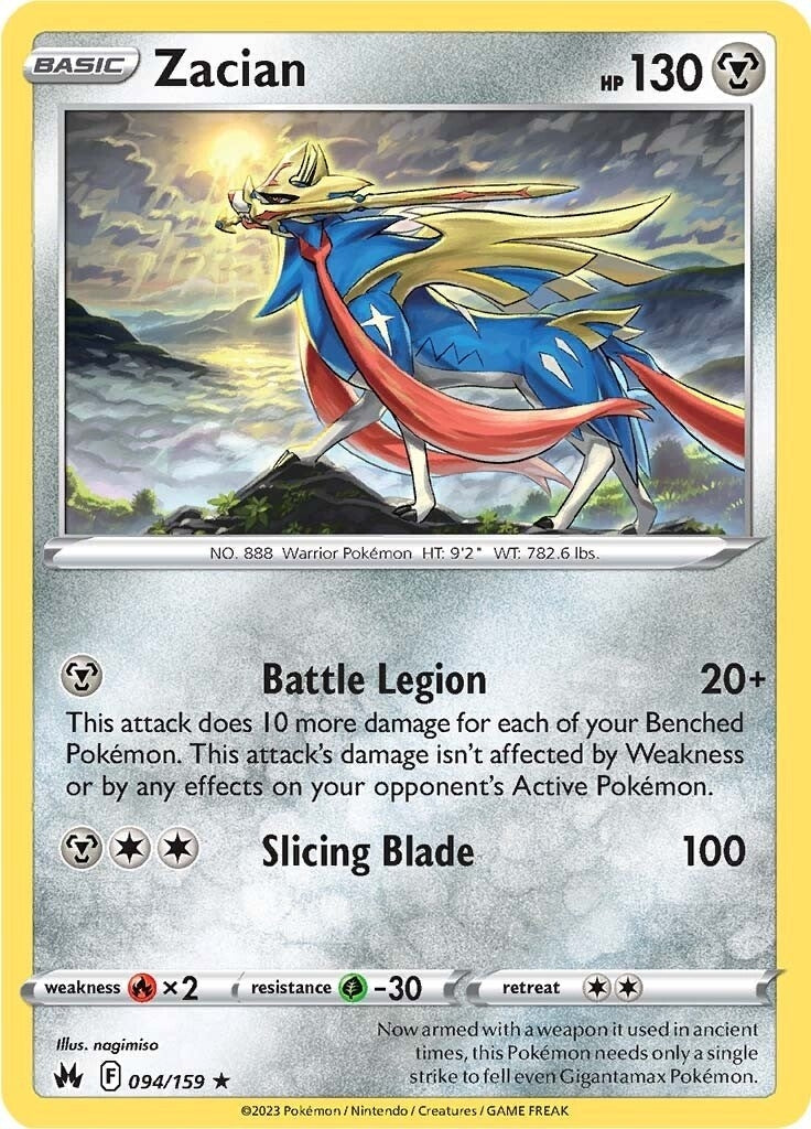 Image for Zacian (094/159) [Crown Zenith] - Pokemon