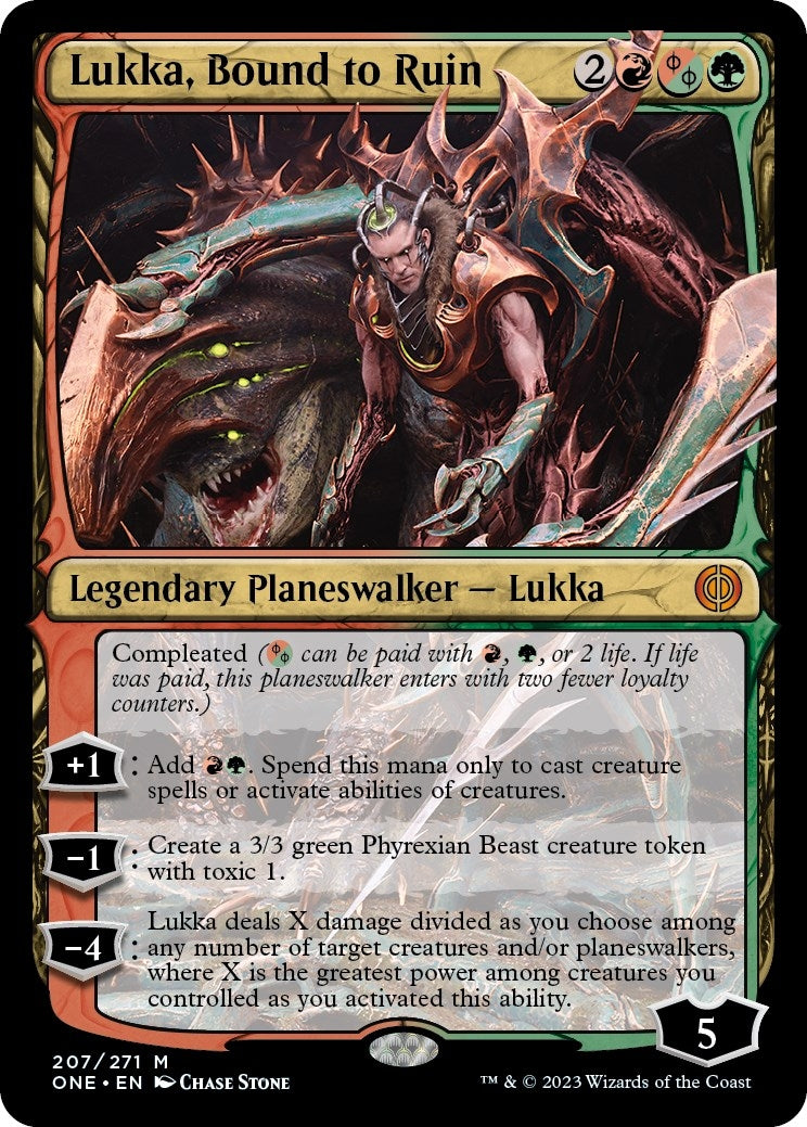 Image for Lukka, Bound to Ruin (207) [Phyrexia: All Will Be One] - Magic: The Gathering