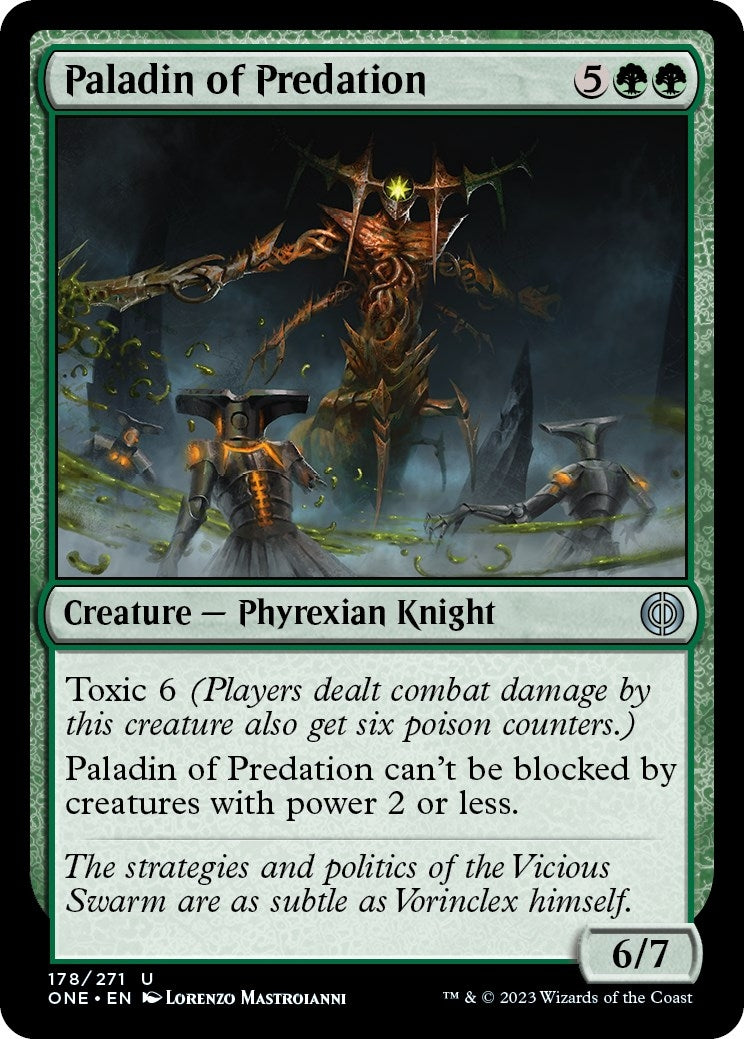 Image for Paladin of Predation (178) [Phyrexia: All Will Be One] - Magic: The Gathering