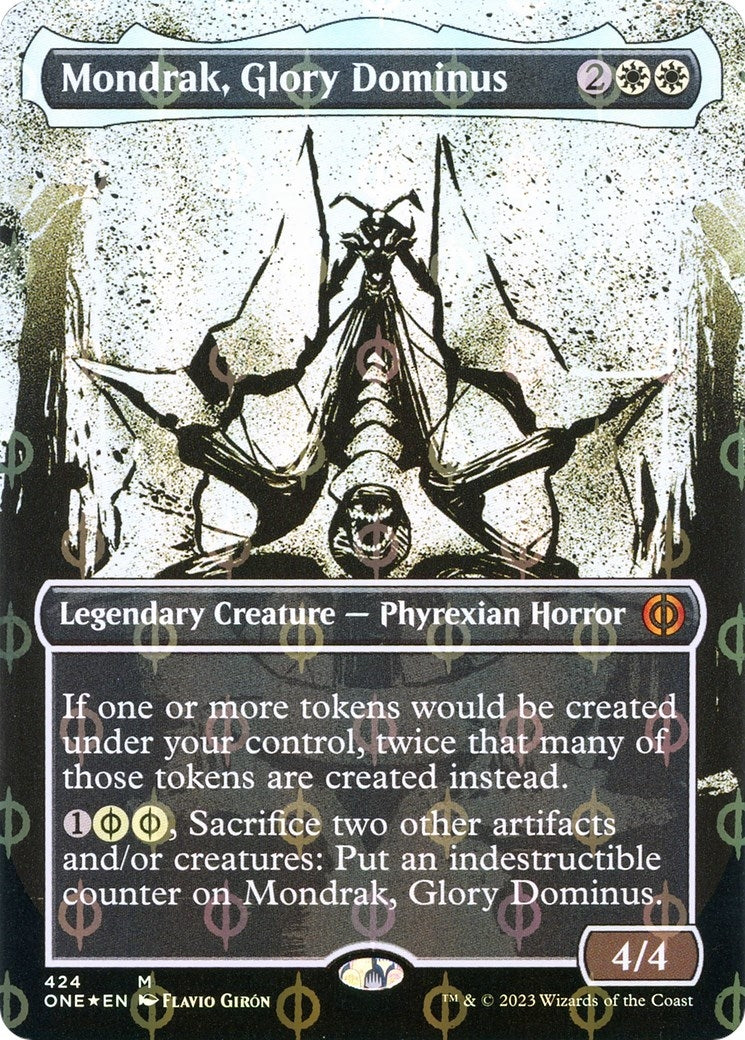 Image for Mondrak, Glory Dominus (Showcase) (Step-and-Compleat Foil) (424) [Phyrexia: All Will Be One] - Magic: The Gathering