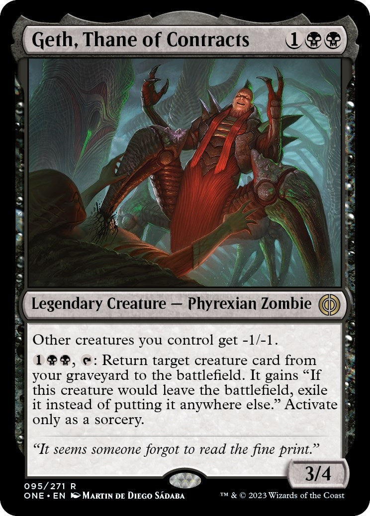 Image for Geth, Thane of Contracts (95) [Phyrexia: All Will Be One] - Magic: The Gathering