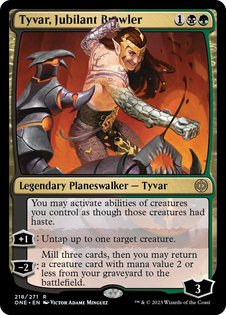 Image for Tyvar, Jubilant Brawler (218) [Phyrexia: All Will Be One] - Magic: The Gathering