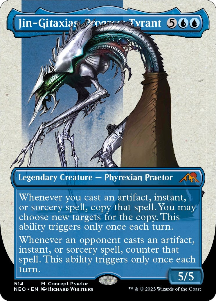Image for Jin-Gitaxias, Progress Tyrant (Concept Praetor) (Step-And-Compleat Foil) (514) [Phyrexia: All Will Be One] - Magic: The Gathering