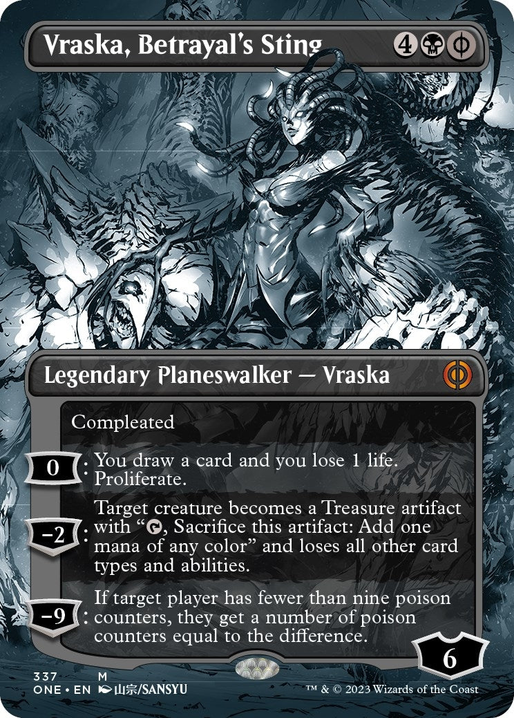 Vraska, Betrayal's Sting (Borderless) (337) [Phyrexia: All Will Be One]