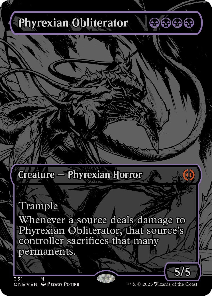Phyrexian Obliterator (Oil Slick Raised Foil) (351) [Phyrexia: All Will Be One]
