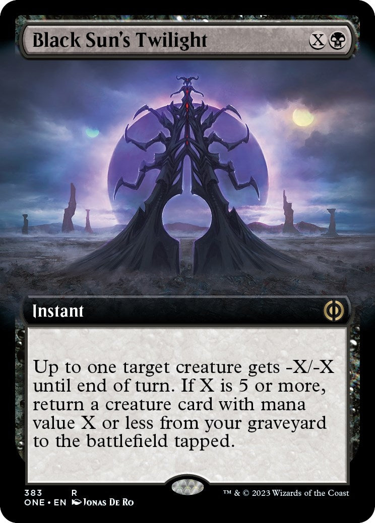 Image for Black Sun's Twilight (Extended Art) (383) [Phyrexia: All Will Be One] - Magic: The Gathering