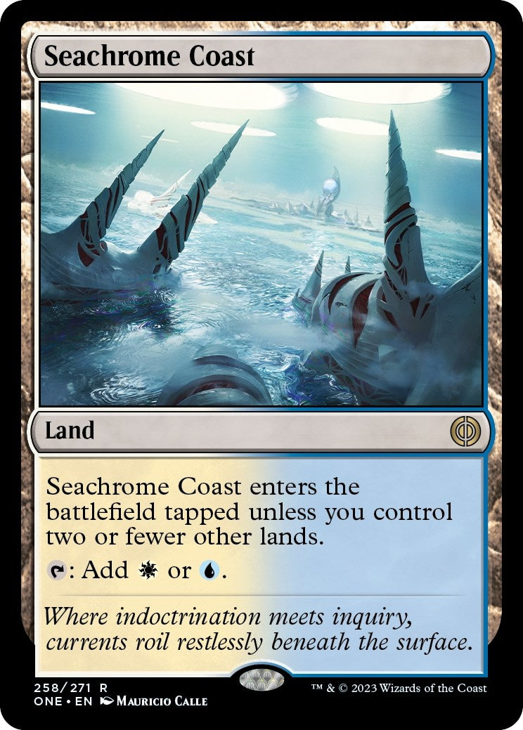 Image for Seachrome Coast (258) [Phyrexia: All Will Be One] - Magic: The Gathering